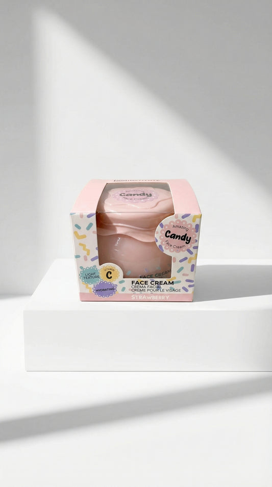 IDC Institute Candy Crema Viso Idratante Fragola Vitamina C Rosa